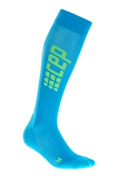 CEP Men's Ultralight Socks - Electric Blue/Green, 4