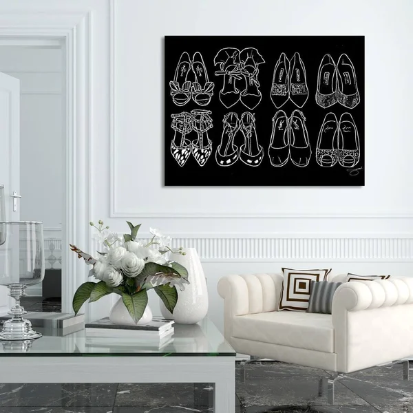 Picture Perfect International by Jodi Shoe Goals Giclee Print Canvas Wall Art, 30 Inches x 40 Inches x 1.5 Inches