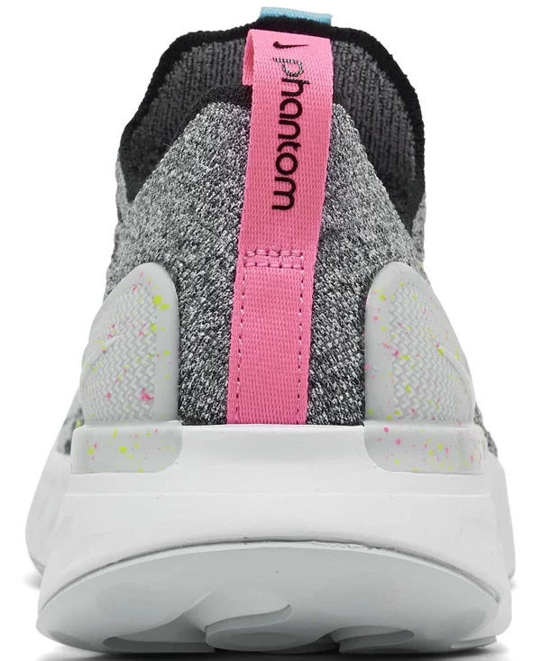 Nike Men's React Phantom Run Flyknit 2 Running Shoes in Grey/White Size 11.5