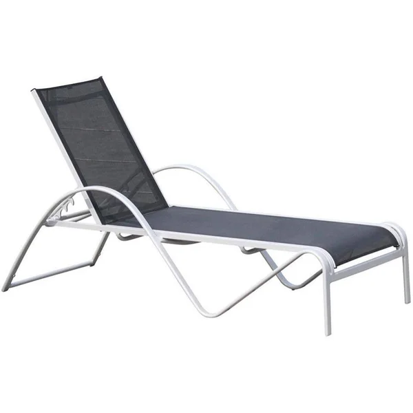 Ultra Chaise Lounge with Cushion - Hospitality Rattan Patio 890-2205-GRY-CL-CUSH/SU-705