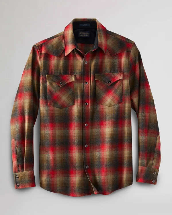 Pendleton Canyon Shirt - Men's Brown/Red Plaid, XXL