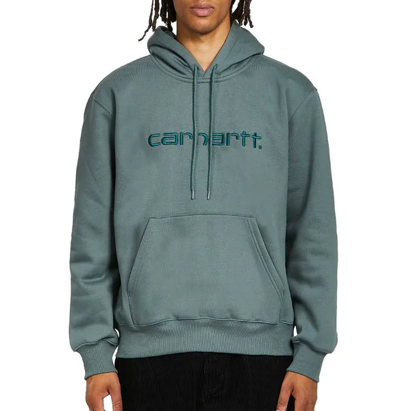 Carhartt WIP Hooded Carhartt Sweat - Eucalyptus, Frasier - L - Men