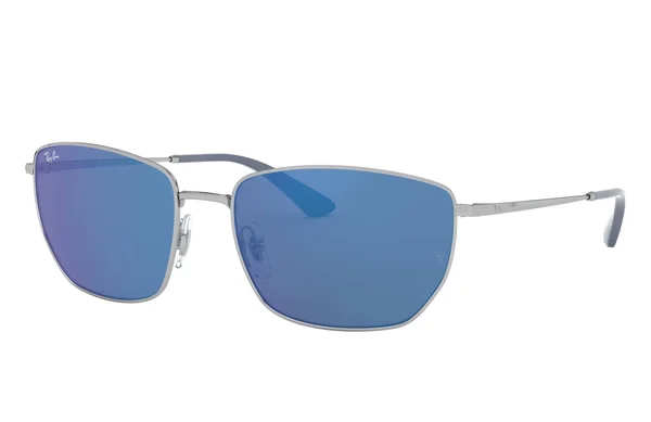 Ray-Ban RB3653 003/55 Silver Square Sunglasses