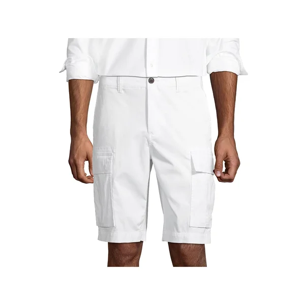 Men's Lands& End Traditional Fit Comfort-First Knockabout Cargo Shorts - Size: 36, White
