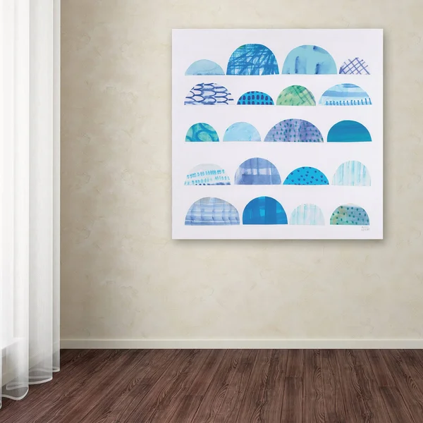 Trademark Fine Art 'Half Moon Abstract I' Canvas Art by Melissa Averinos, Size: 18 x 18