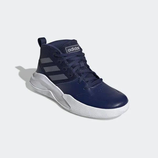 Adidas Boys& Own The Game Basketball Shoes - Wide - Blue