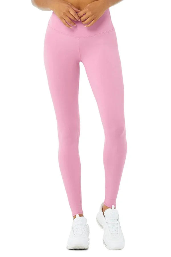Alo Yoga, High-Waist Airbrush Legging in Parisian Pink, Size: Medium