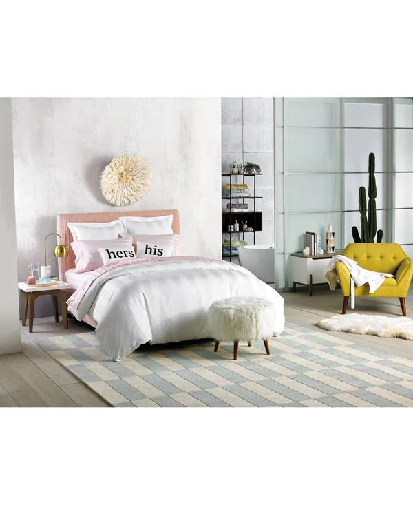 Layla King Pleated Headboard, Quick Ship - Gray