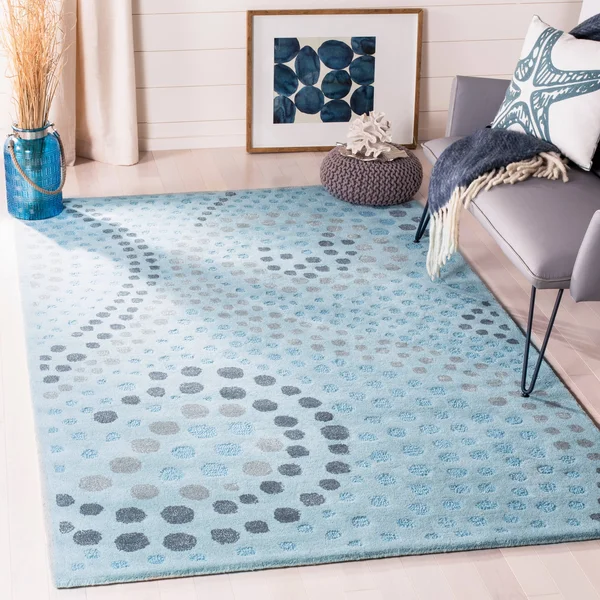 Safavieh 5& x 8& Jardin JAR453 Blue, Grey Rug