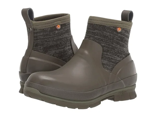 Bogs Women's Crandall Low Knit Boot - 6 - Olive Multi