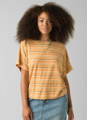 Prana - Women's Vosky Top - Butterscotch Stripe, Small