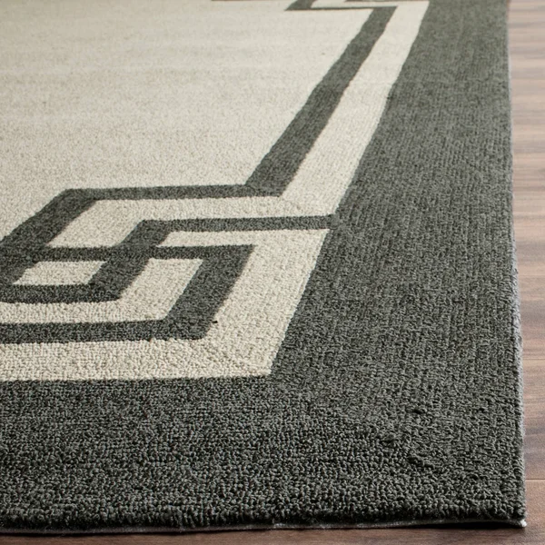Safavieh Four Seasons Outdoor Area Rug, Ivory/Charcoal