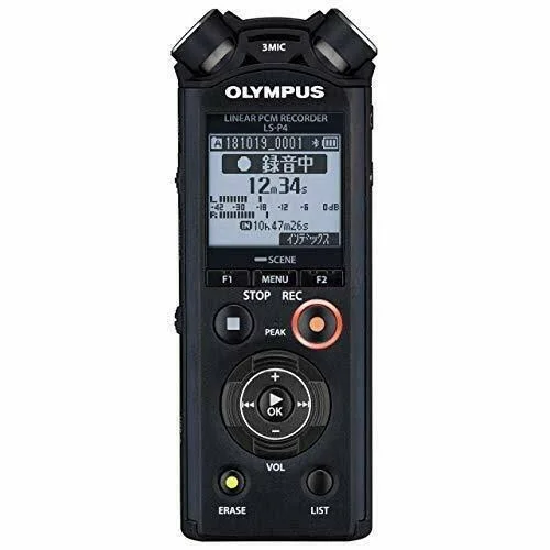 Olympus Linear PCM Recorder LS-P4 Black Blk 8GB Flac Compatible High Res New
