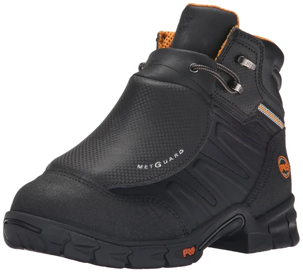 Timberland Pro Men's 6 in. Excave Steel Toe External Met Guard Work Boot, Black