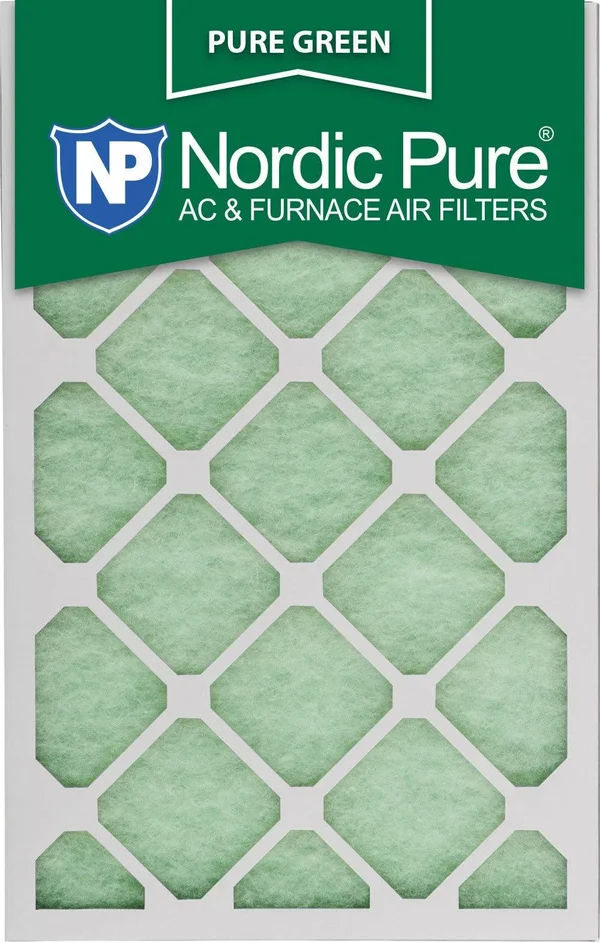 Nordic Pure 15x20x1 Pure Green AC Furnace Air Filters 12 Pack