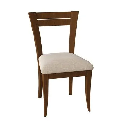 Skyline Solid Wood Dining Chair Saloom Furniture Frame Color: Aurora, Upholstery Color: Sunbrella Spectrum Dove