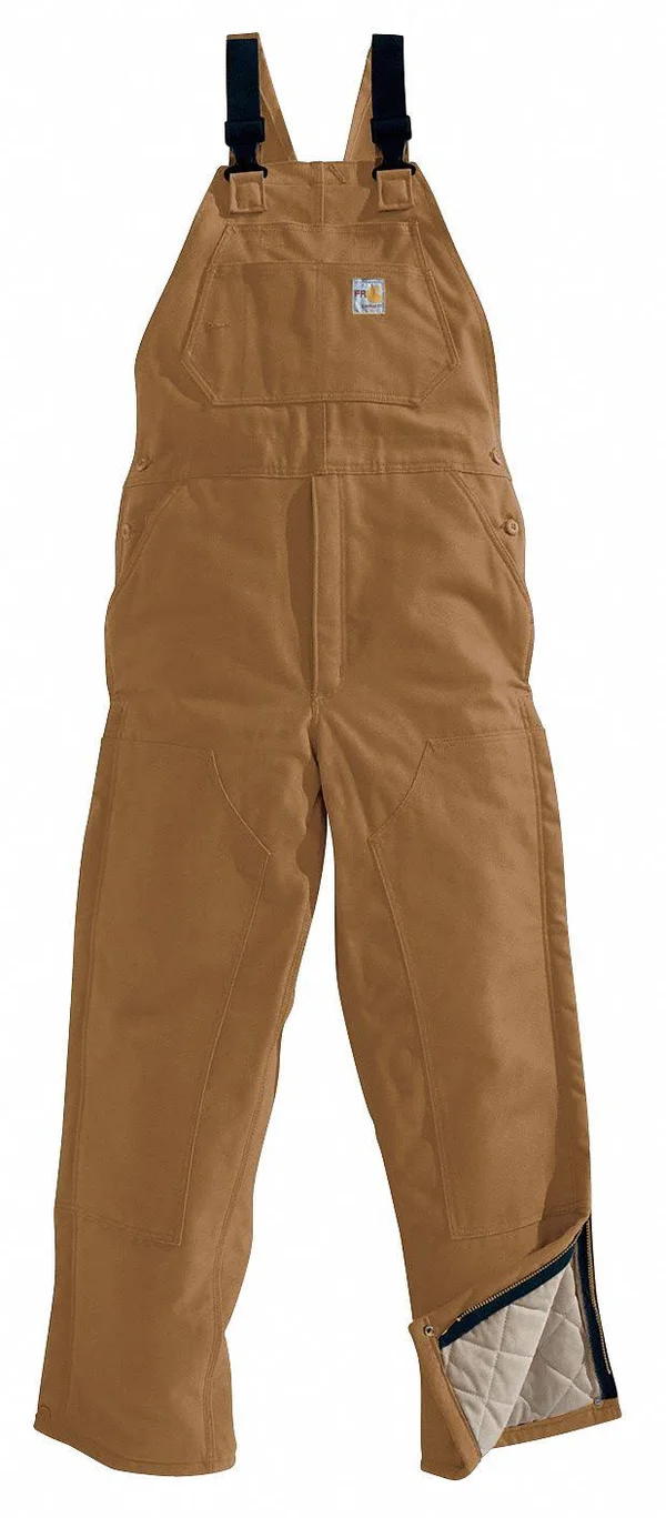 Carhartt Flame-Resistant Duck Bib Overall/Quilt-Lined
