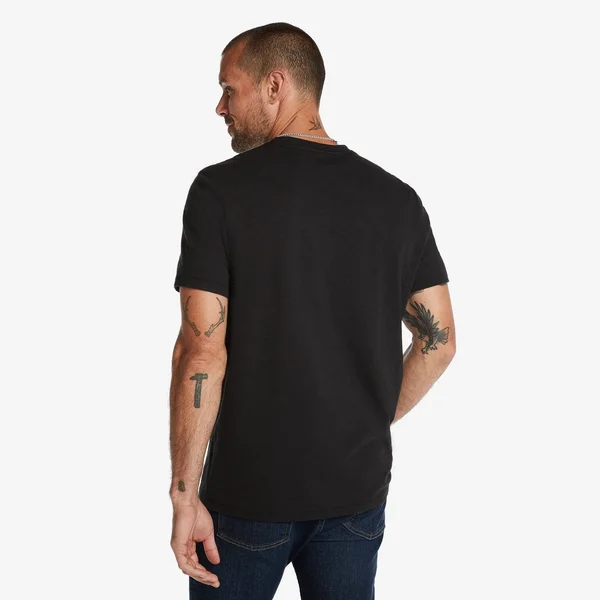 American Giant Men's Premium Slub Crew T - Black (Size: XL)