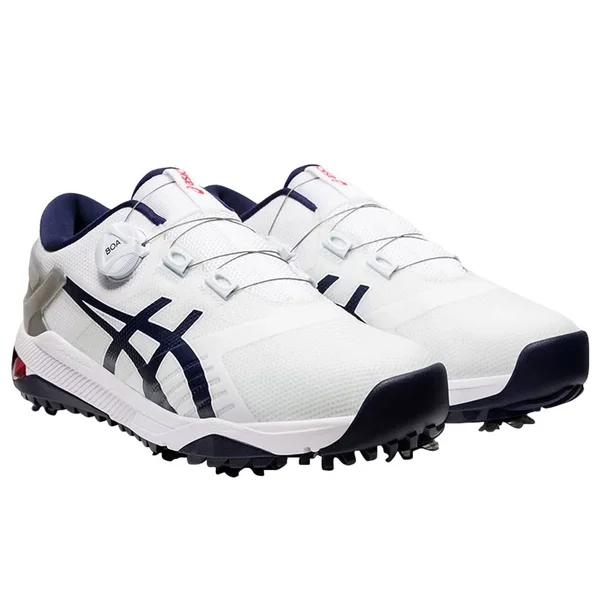 Asics Gel Course Duo Boa Golf Shoes White/Peacoat