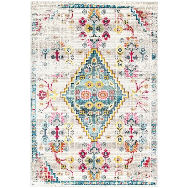 nuLOOM Gabbeh Fading Floral Area Rug, 8& x 10&, Ivory