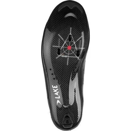 Lake CX332 Cycling Shoe - Men's Black/Silver - 44.0