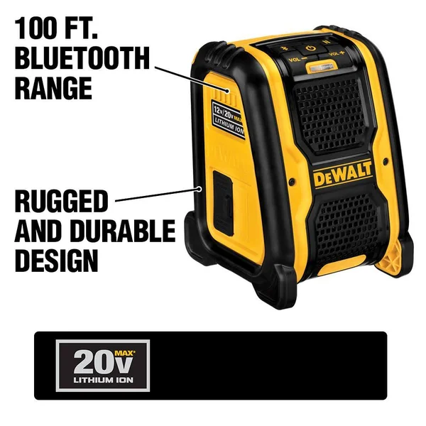 DEWALT - 12 V/ 20 V Max Bluetooth Speaker