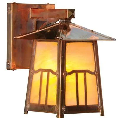 Cryal Outdoor Wall Lantern Loon Peak Fixture Finish: Architectural Bronze, Shade Finish: Wispy White, Size: 12.75x22 H x 6.5x22