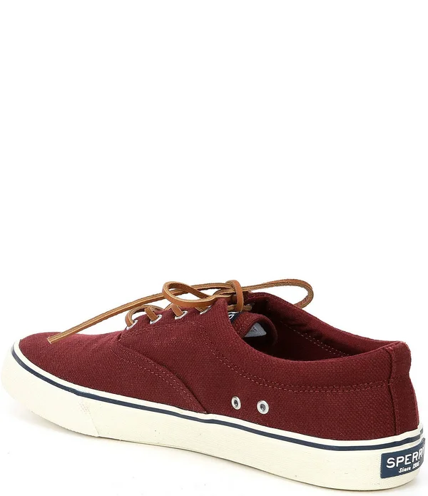 Men's Sperry Striper II CVO Baja Linen Sneaker Taupe - Size 11M