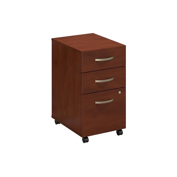 Bush Business Furniture 3 Drawer Mobile File Cabinet - Storm Gray
