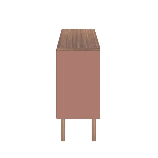 Manhattan Comfort Windsor 35.43 Modern Accent Cabinet - Ceramic Pink and Nature