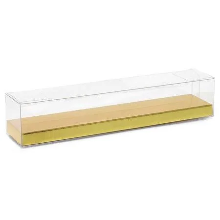 Clear Pet Candy Boxes, Quantity: 50, Width: 3 1/4 inch by Paper Mart, Gold