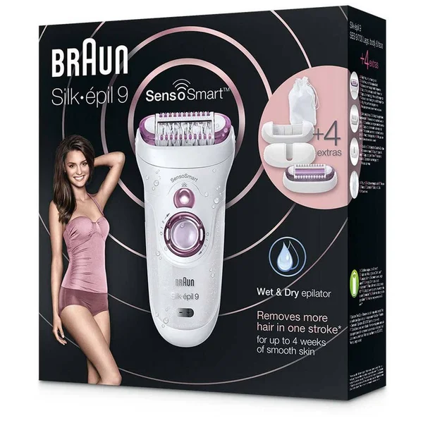 Braun Silk-閜il 9 SensoSmart 9/700 40tweezers Violet, White