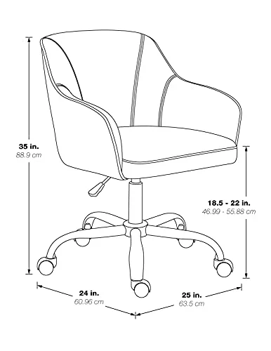 Ave Six Bristol Task Chair Charcoal