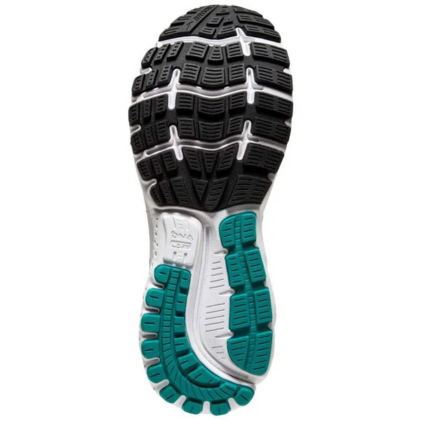 Brooks Men's Ghost 12 Running Shoe-Black/Lime/Blue Grass