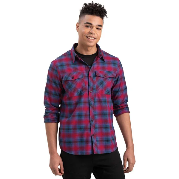 Outdoor Research Sandpoint Flannel Shirt - Men's Classic Blue Plaid, S