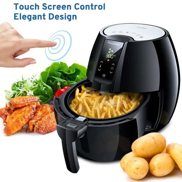 Frenchmay Touch Control Air Fryer - 3.7qt 1500W, Comes with Recipes