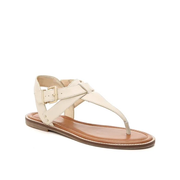 Crown Vintage Paxley Sandal - Women's, Off White Leather, Size 9, Sandals, Flat