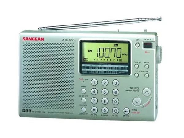 Sangean ATS-505 Portable Radio - Silver