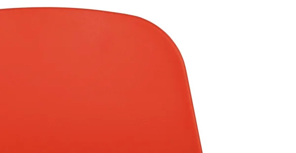 2X Red Accent Dining Chairs, Metal Legs, Article Svelti Modern Furniture
