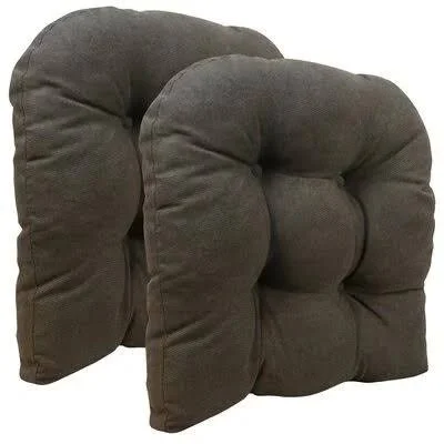 Seat Cushion Charlton Home Fabric: Chocolate Brown