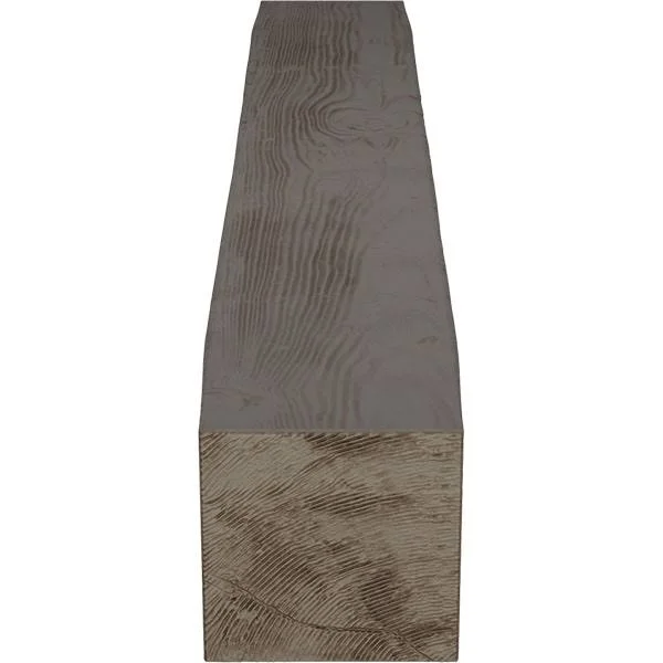 Ekena Millwork MANUSD04X06X72HD 4x22H x 6x22D x 72x22W Sandblasted Faux Wood Fireplace Mantel - Natural Honey Dew