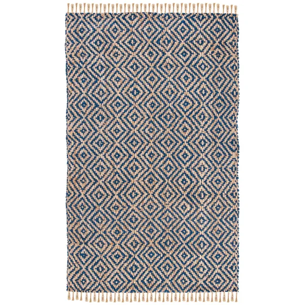 Safavieh Natural Fiber NF266D Area Rug Tropical Blue - Natural 6& x 9& Rectangle