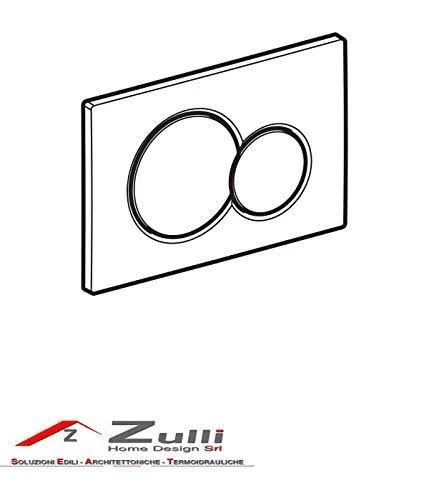 Geberit 115.770 Sigma 01 Dual-Flush Actuator PLATE, Matte Chrome