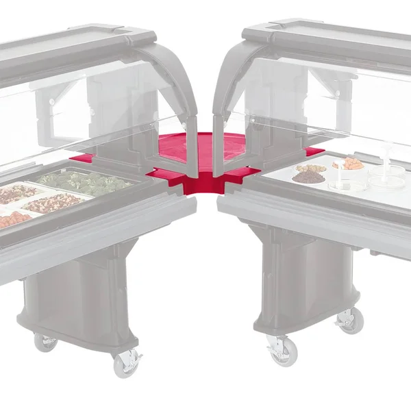 Cambro VBRC90158 - Connector, for Versa Food Bar, Corner, Hot Red, NSF