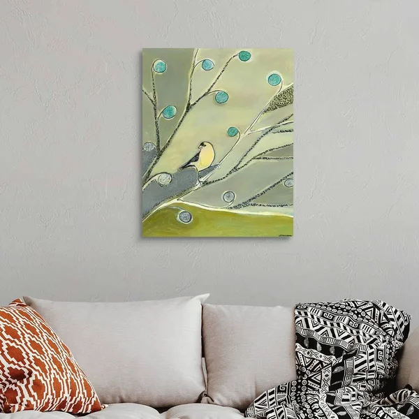 Great Big Canvas The Goldfinch Waits Canvas Wall Art Print