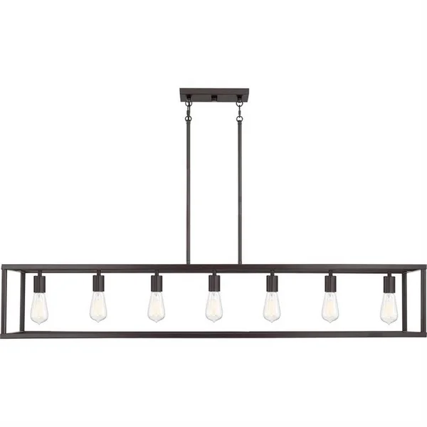 Clumber Field - 7 Light Island Western Bronze Finish-Bailey Street Home-71-BEL-3093603