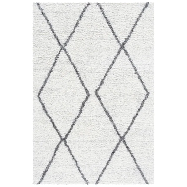 Safavieh Clearance August Shag AUG582F Ivory Rug - 6&7x22x6&7x22 - Round