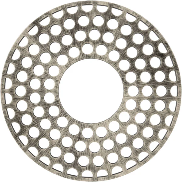 Ekena Millwork CMPP38FFAWS 38x22OD x 13 3/4x22ID x 1x22P Fink Architectural Grade PVC Pierced Ceiling Medallion, Antiqued Warm S
