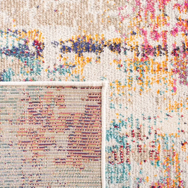 Safavieh Madison Red/Light Blue 8 ft. x 10 ft. Area Rug