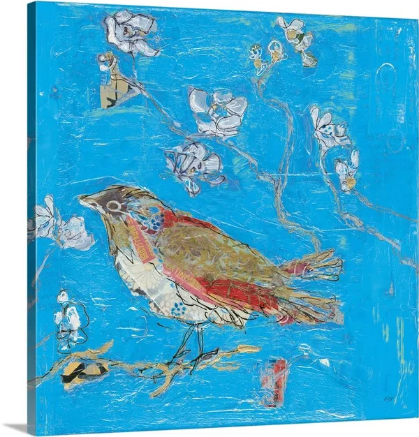Blue Bird, Canvas Wall Art, 16x16, Great Big Canvas